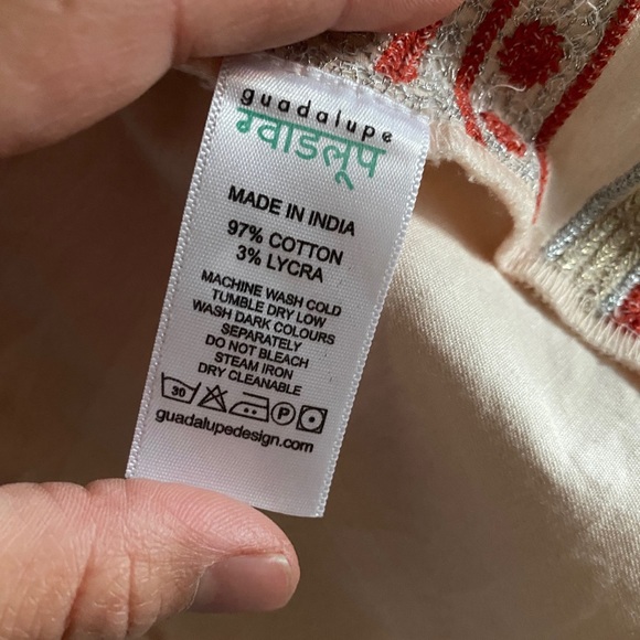 Anthropology Guadalupe Designs Carola Embroidered Pink Jacket XL India Italy - Picture 3 of 8